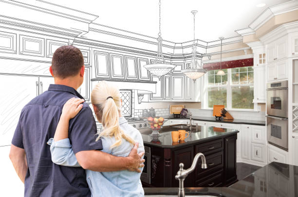 Professional Kitchen Island Installation technician working in Renton, WA